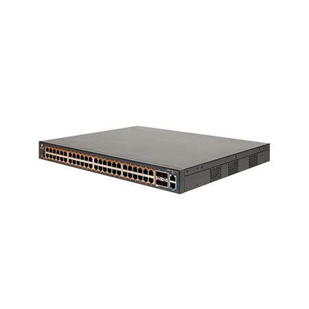 Cambium Networks cnMatrix EX2052-P Switch- 176 Gbps Throughput- 48 Ethernet Ports- 4 SFP+ Fiber Uplink Ports- 512 MB DRAM - 128 MB Flash Storage (No Power Cord, USA Only)- MXEX2052GxPA01