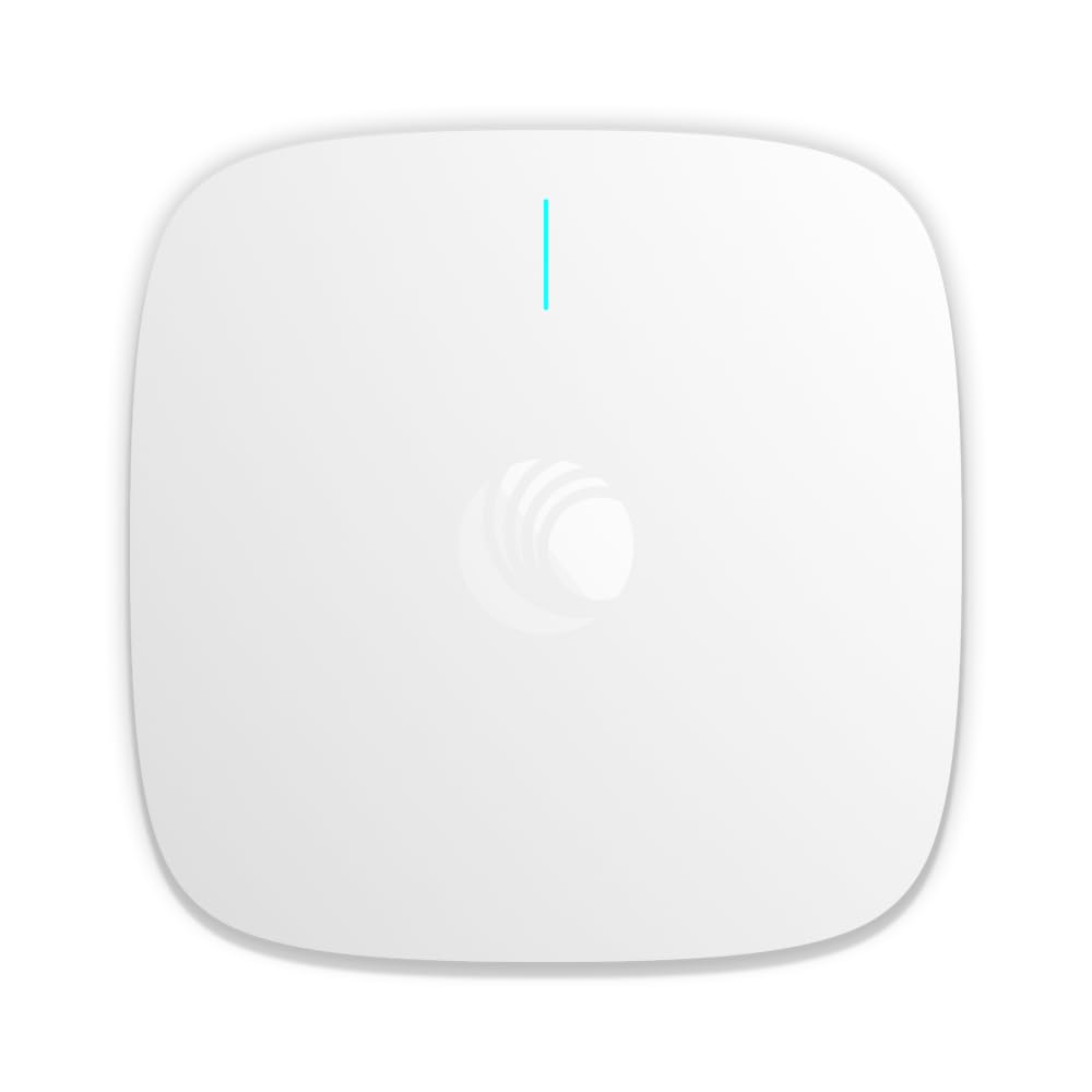 Cambium Networks XV2-2X Indoor Dual-Radio Wi-Fi 6 Access Point - 802.11ax 2x2 2.4GHz & 5GHz, Omnidirectional Antennas, 2.5 GbE Ethernet, Cloud MGMT, 1.77 Gbps Data Rate, Offices, Classrooms (US)