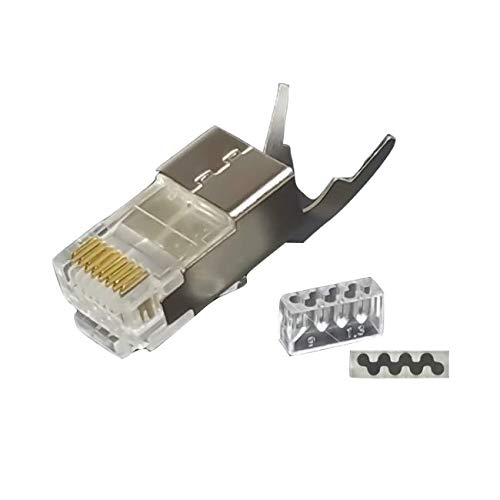 Shireen Inc CON-RJ45-C6-100 CAT-C6 RJ45 Smart Feed Connector - 100pk