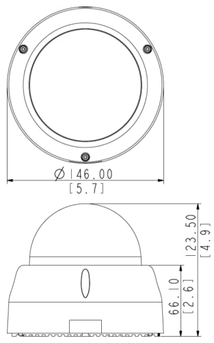 ACTi E618 3MP Indoor Dome Camera with 4.3X Zoom Lens with f3.1-13.3mm/F1.4-F4.0, P-Iris, Superior WDR, RJ45 Connection.