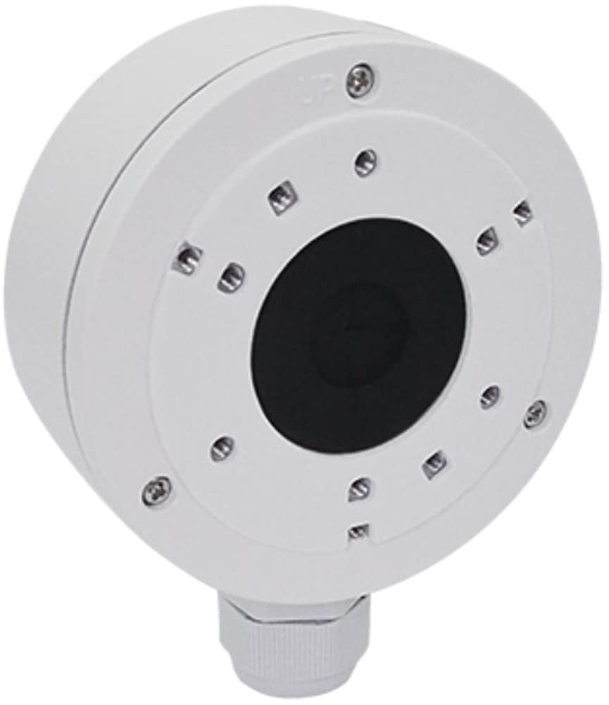 ACTi PMAX-0726 Junction Box, White for use with A310 and A311 Mini Bullet Cameras, Made of Aluminum