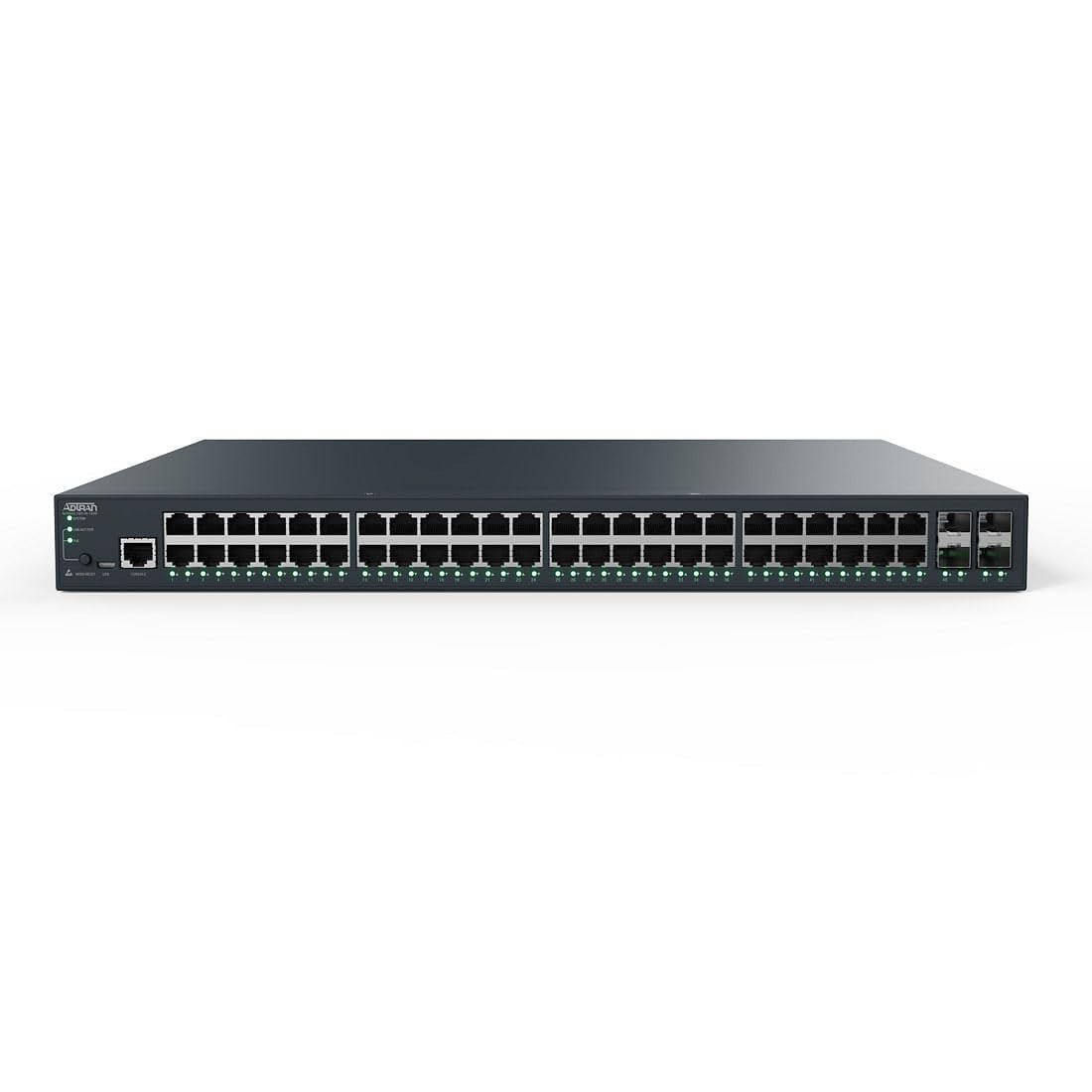 Adtran 17101568PF2 52 Port Managed Layer 2/3 Gigabit Ethernet Switch. Includes 48 -10/100/1000base-t Access Ports 4 Sfp+ 10gige Uplink Ethernet Ports Capable Of 1 Gbps And 10 Gbps. Features Include St