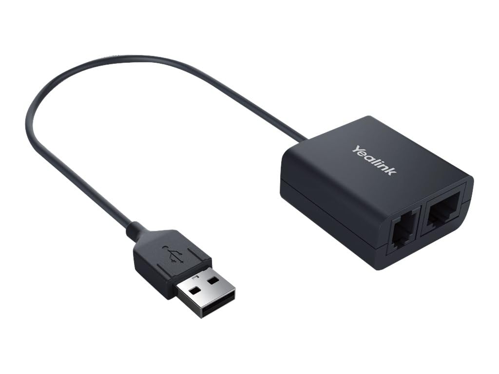 Yealink EHS40 Wireless Headset Adapter Compatible with Jabra, Poly, EPOS, Enables Remote Call Control