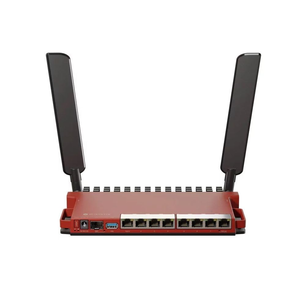 MikroTik L009UiGS-2HaxD with Dual core 800MHz CPU, 512MB RAM, 8 x, W128339232 (800MHz CPU, 512MB RAM, 8 x Gbit LAN, 1 x 2.5 Gbit SFP Port, 2.4 GHz 802.11b/g/n/ax Dual-Chain Wireless,)