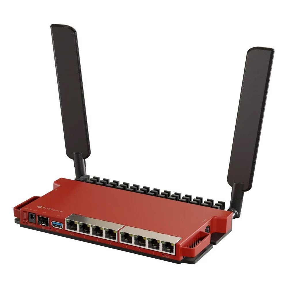 MikroTik L009UiGS-2HaxD with Dual core 800MHz CPU, 512MB RAM, 8 x, W128339232 (800MHz CPU, 512MB RAM, 8 x Gbit LAN, 1 x 2.5 Gbit SFP Port, 2.4 GHz 802.11b/g/n/ax Dual-Chain Wireless,)