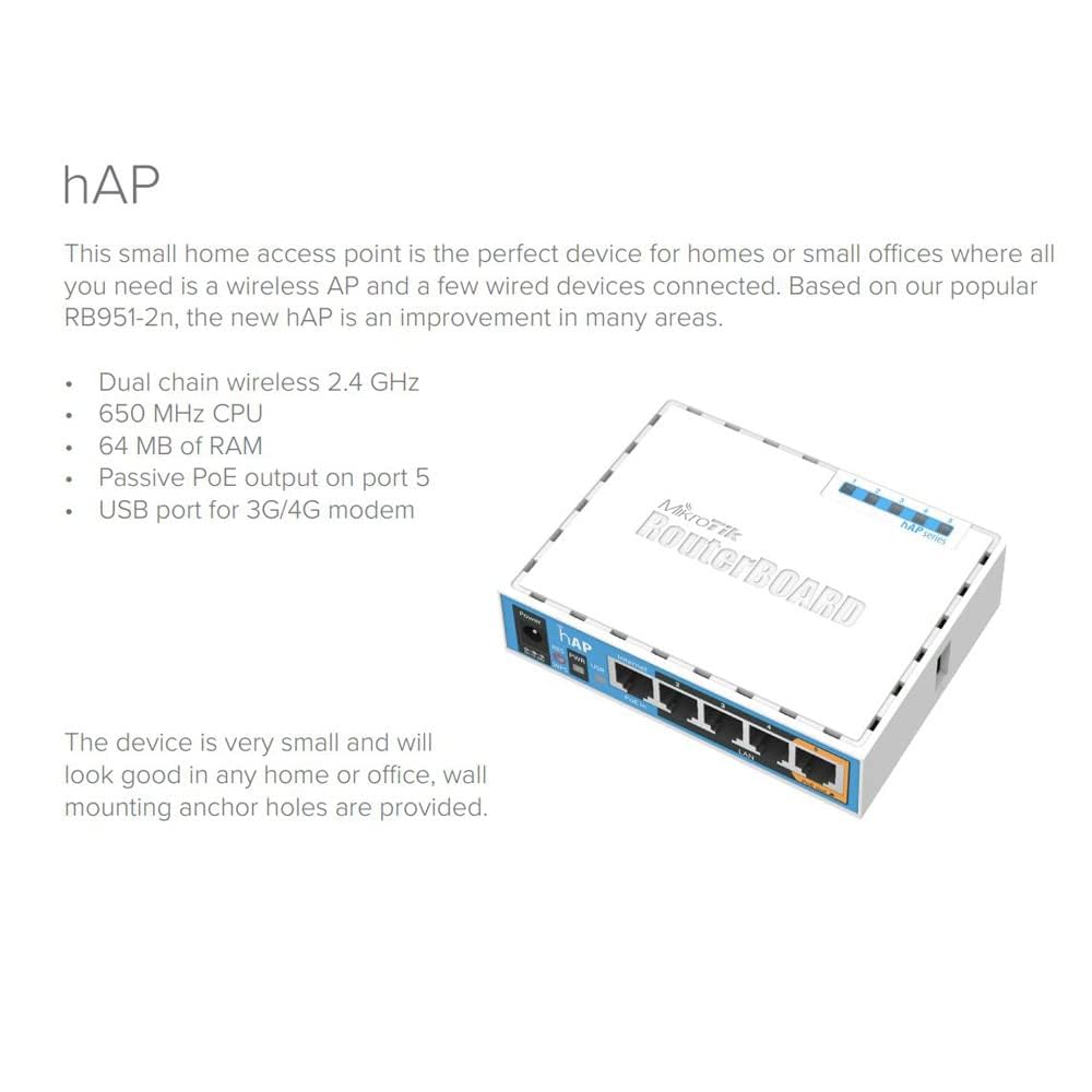 Mikrotik RouterBoard RB951Ui-2nD hAP