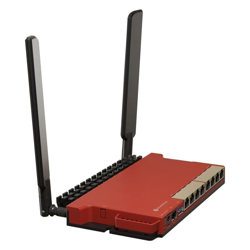 MikroTik L009UiGS-2HaxD with Dual core 800MHz CPU, 512MB RAM, 8 x, W128339232 (800MHz CPU, 512MB RAM, 8 x Gbit LAN, 1 x 2.5 Gbit SFP Port, 2.4 GHz 802.11b/g/n/ax Dual-Chain Wireless,)