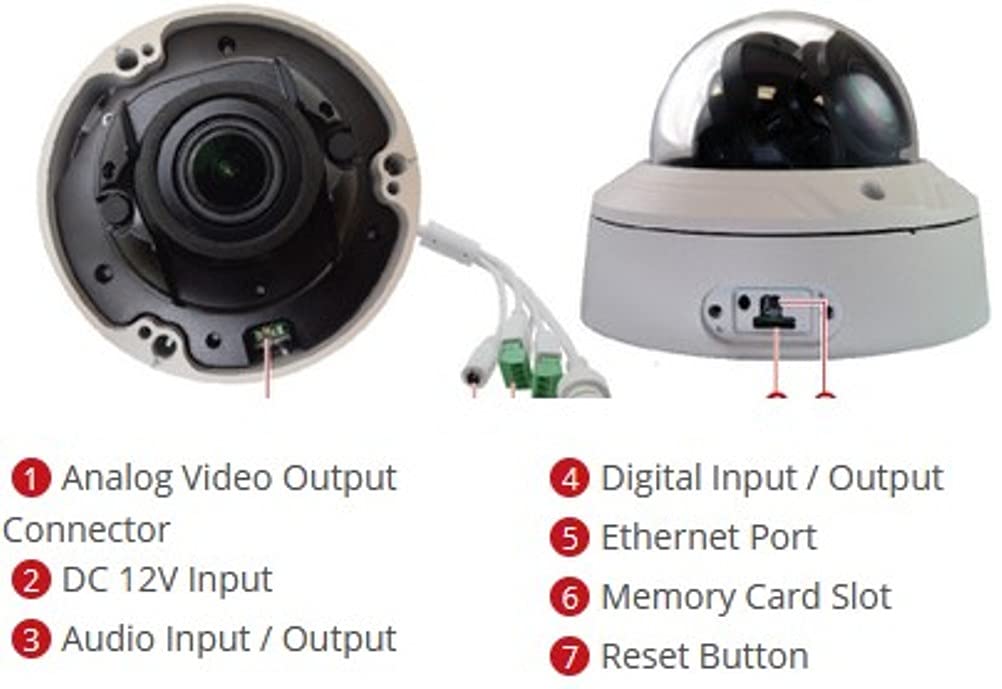 ACTi A811 4MP Outdoor Zoom Dome Camera with SLLS, 5X Zoom Lens, f2.7-13.5mm/F1.6 (HOV:104°-29°), Auto Focus, H.265/H.264, 1080p/30fps, 3D DNR, Audio, MicroSDHC/MicroSDXC, PoE/DC12V, IP67, IK10, DI/DO