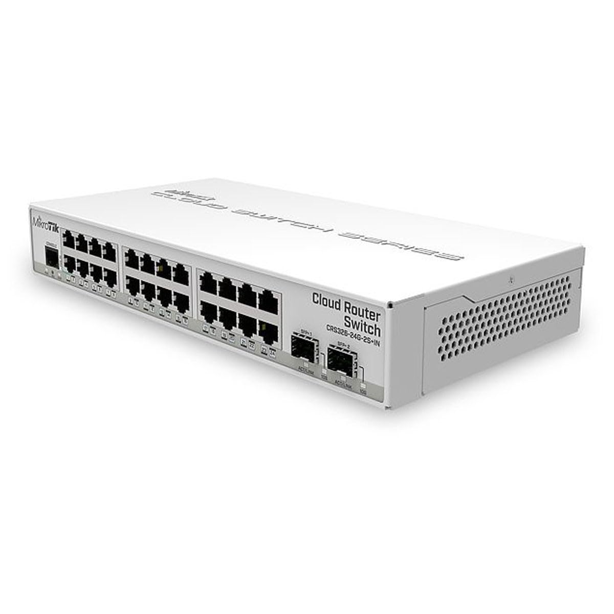 MikroTik Cloud Router Switch 326-24G-2S+in with RouterOS, W125742110 (326-24G-2S+in with RouterOS L5 License, Desktop case CRS326-24G-2S+in, Managed, Gigabit Ethernet)