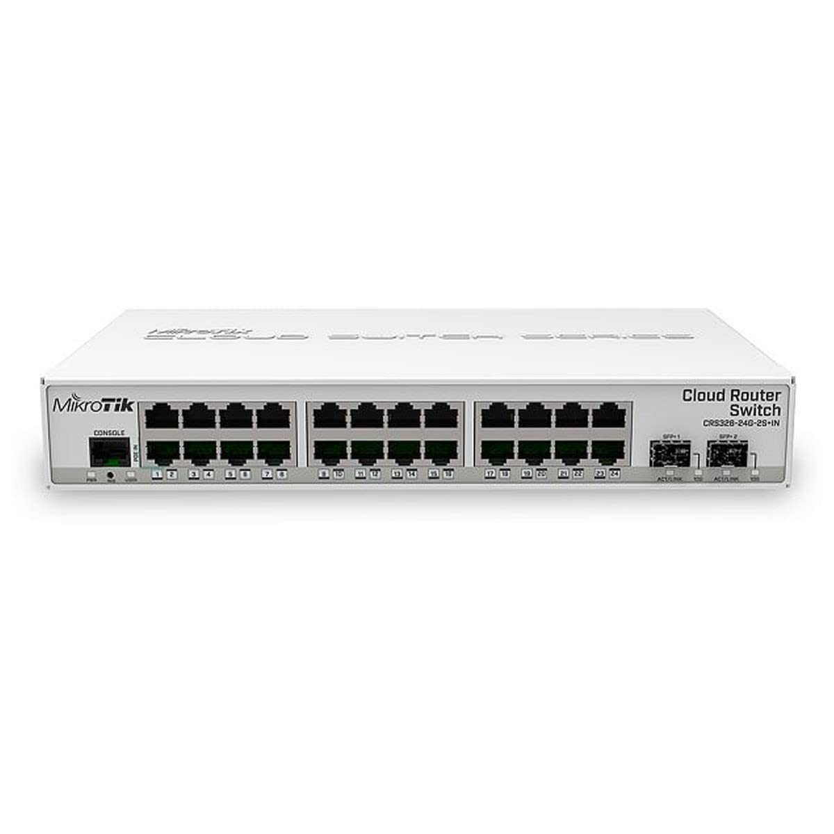 MikroTik Cloud Router Switch 326-24G-2S+in with RouterOS, W125742110 (326-24G-2S+in with RouterOS L5 License, Desktop case CRS326-24G-2S+in, Managed, Gigabit Ethernet)
