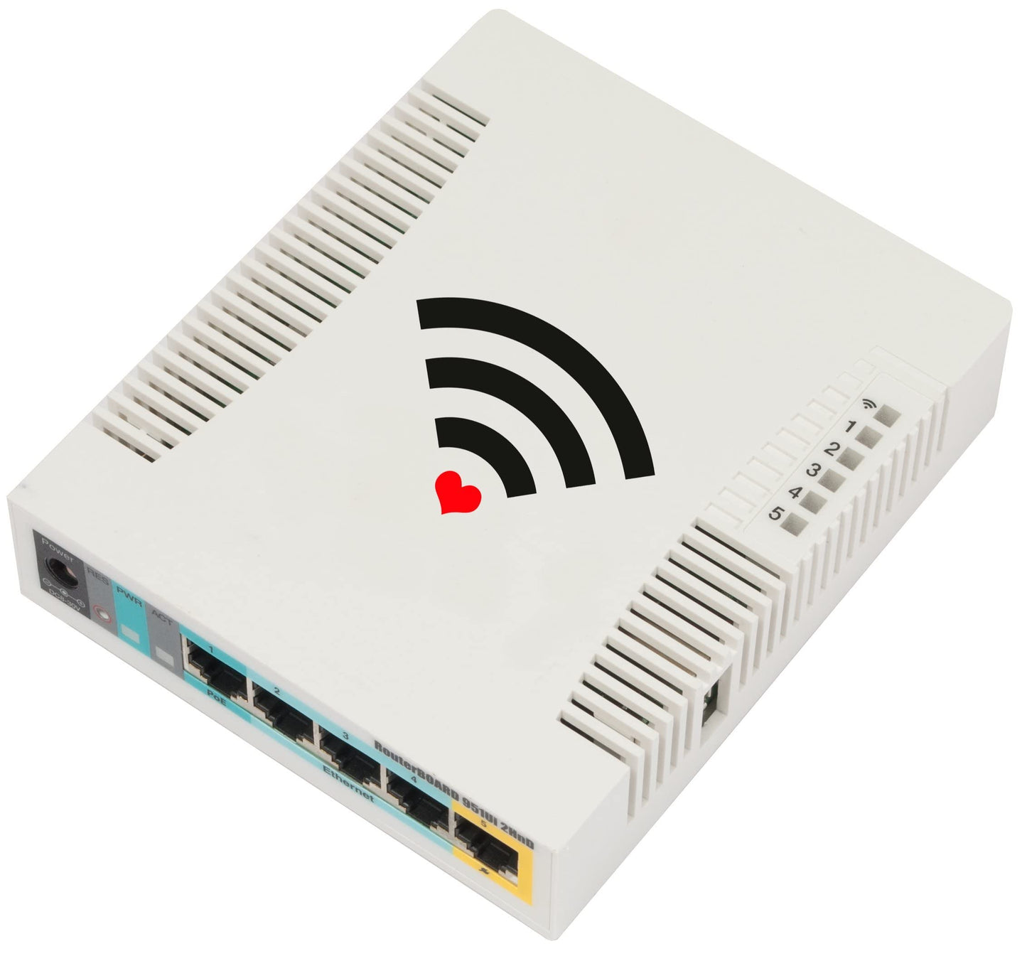 Mikrotik RouterBOARD 951Ui-2HnD RB951Ui-2HnD 2.4Ghz Wrls AP 1000mW 5x10/100 OSL4