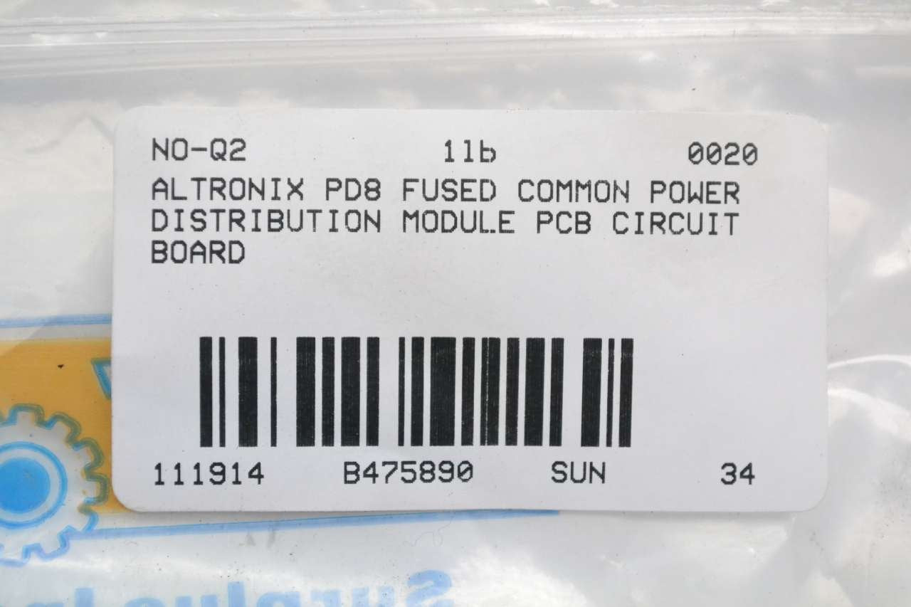 Altronix Power Dist Module 8 Output Fuse, 1 (PD8)