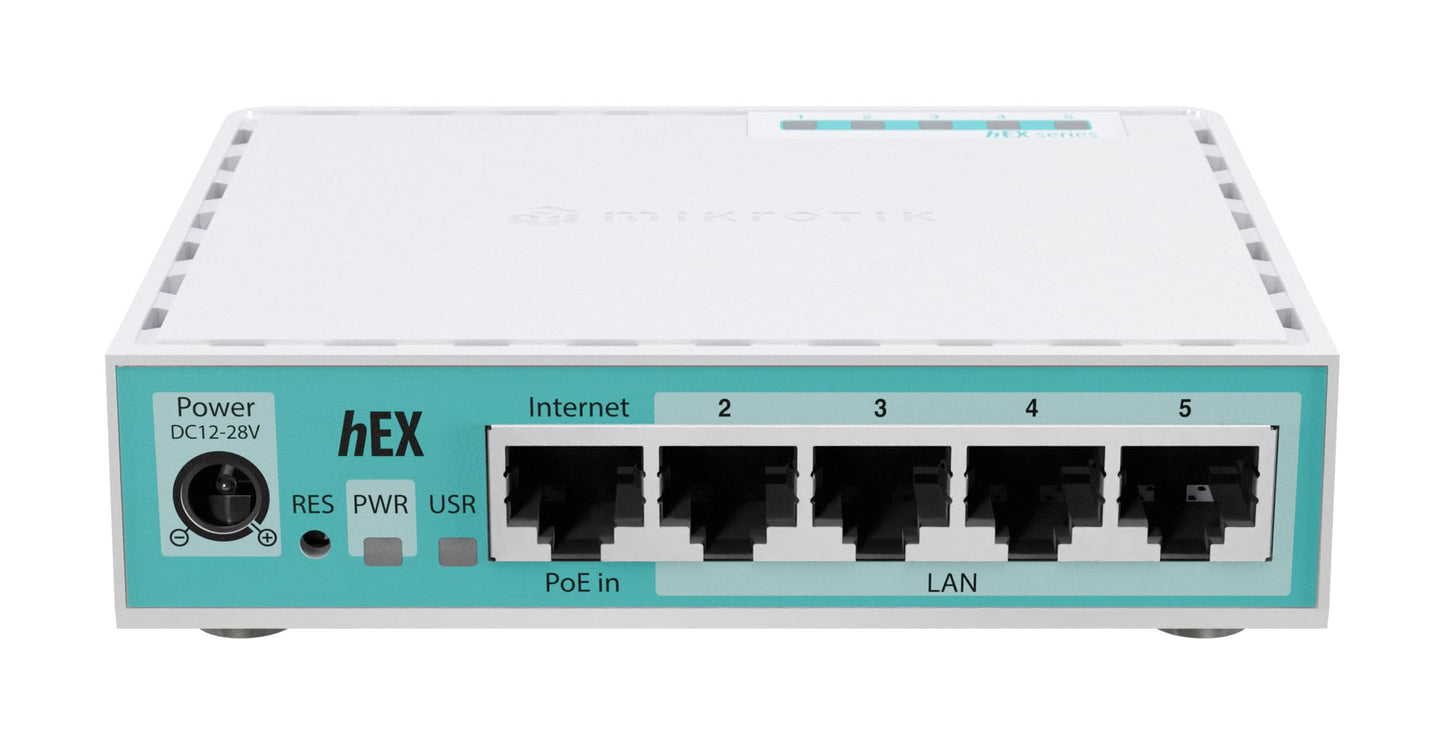 Mikrotik - hEX 5 Port Gigabit 512Mb RAM Router (E50UG)