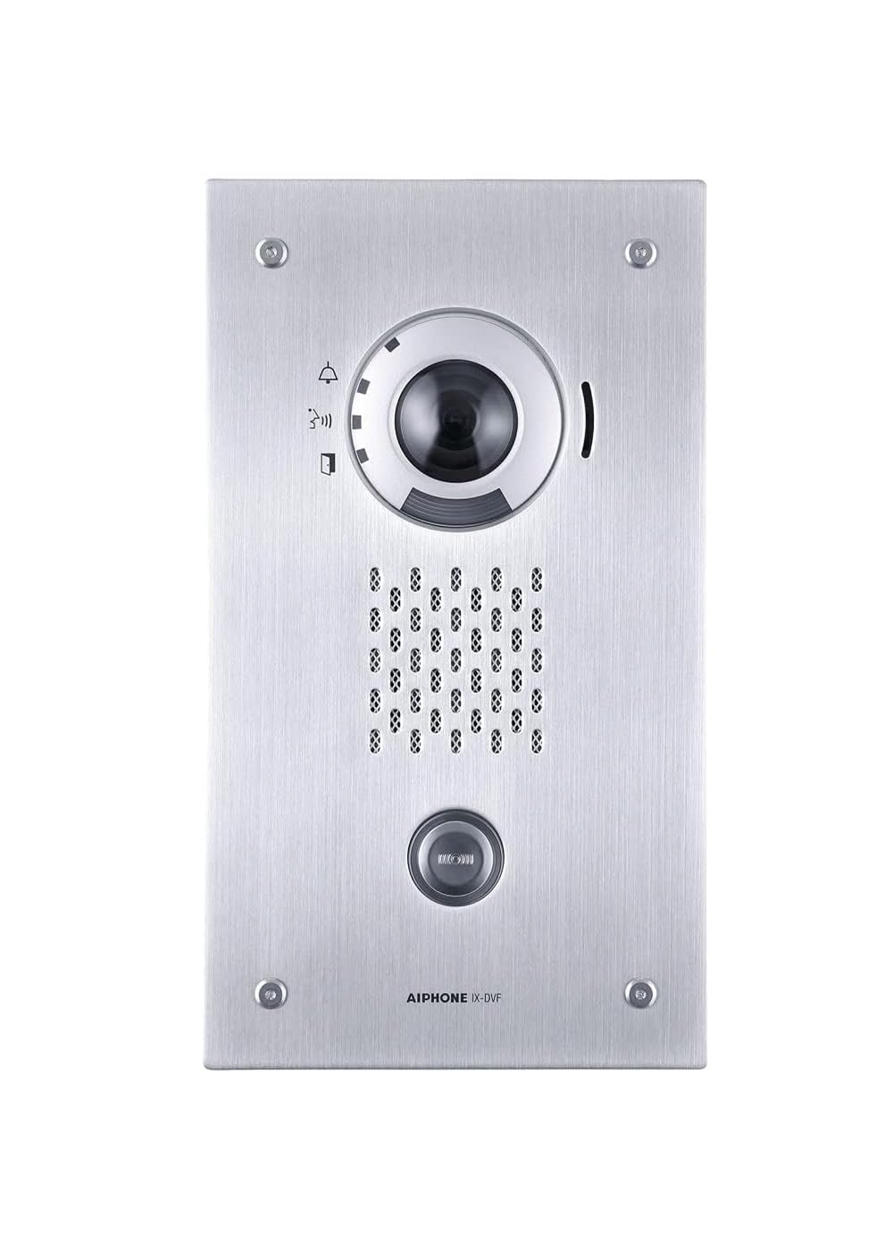 Aiphone IX-DVF IP Adressable Flush Mount Weather Resitant Color Video Door Station with Network Connectivity.