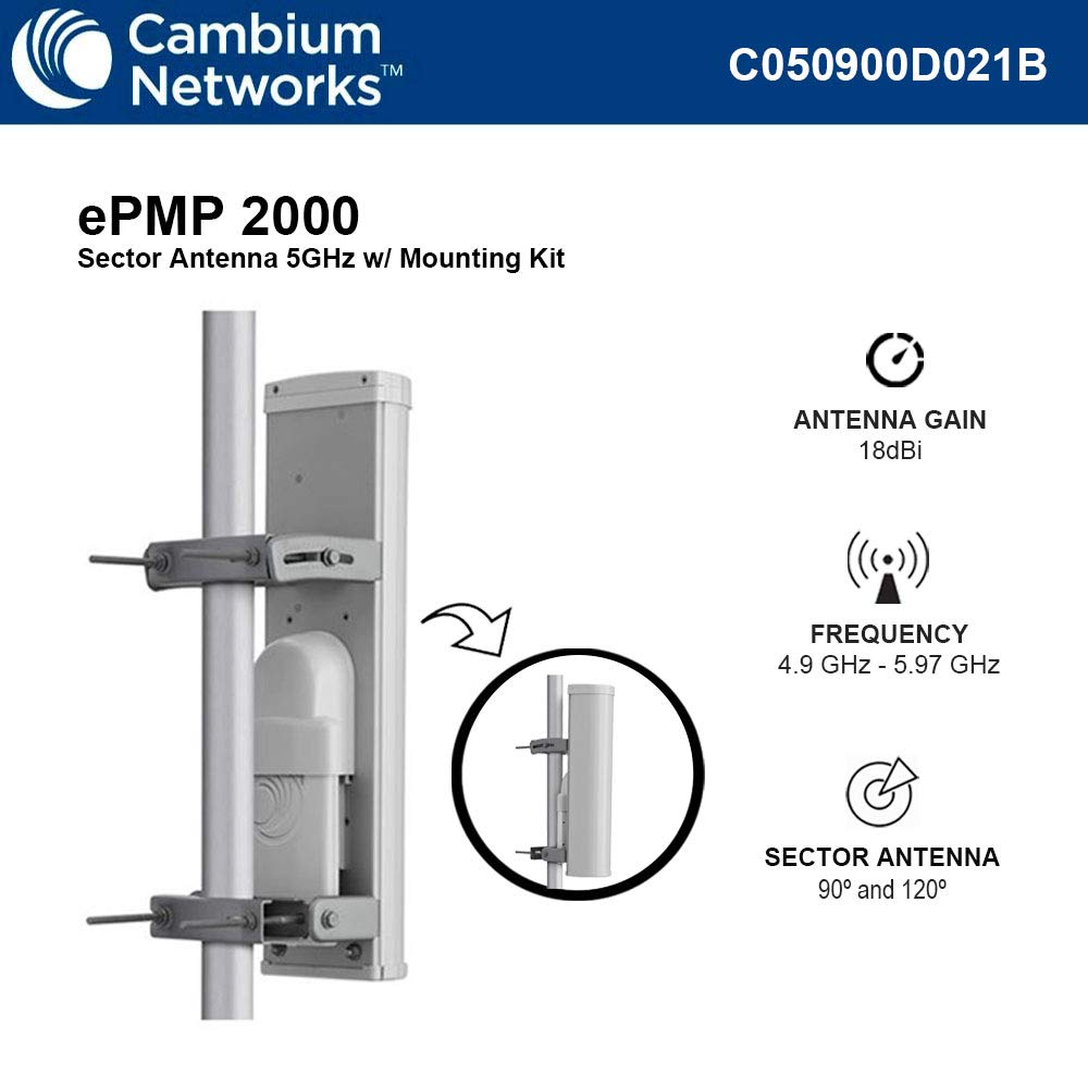 Cambium Networks ePMP 2000 Sector Antenna 5GHz 90/120 Degree with Mounting Kit