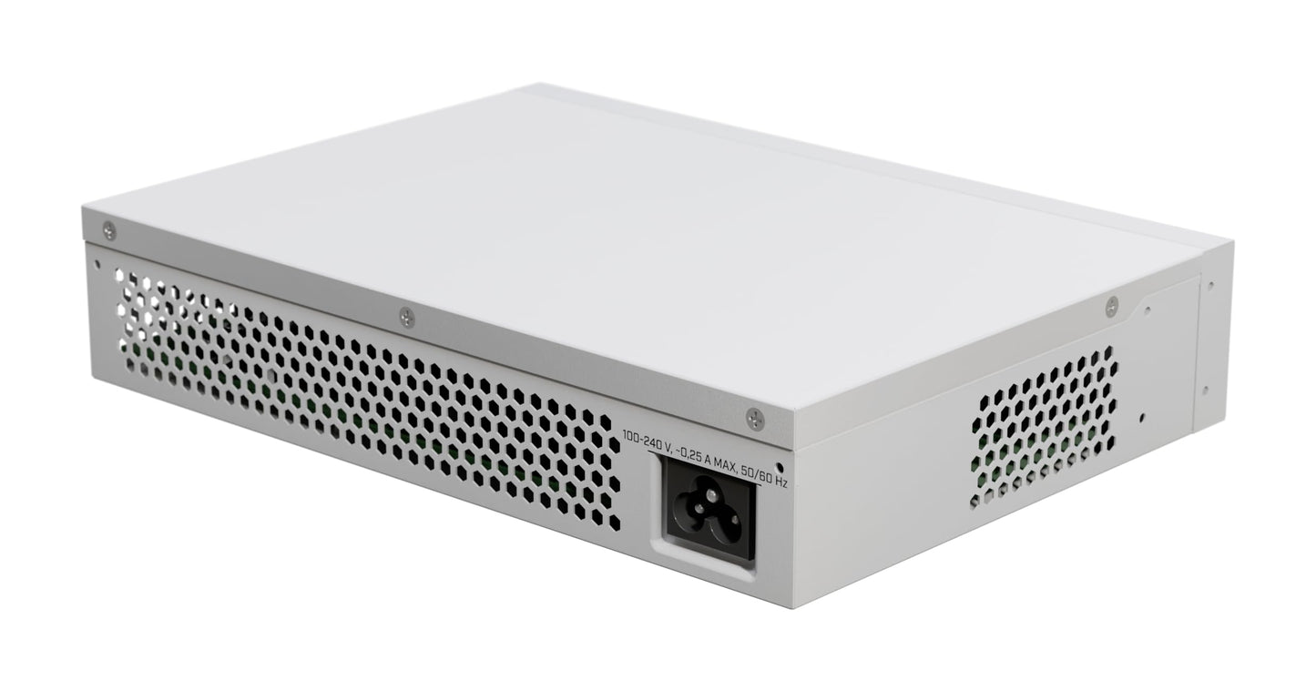 MikroTik CSS318-16G-2S+in Managed Network Switch, 16 Gigabit Ethernet Ports, 2 SFP+ Ports