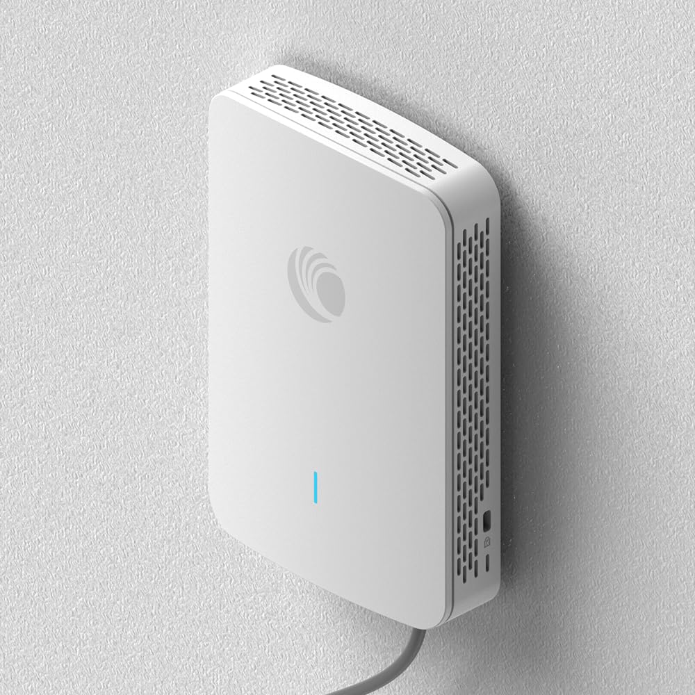 Cambium Networks XV2-22H Indoor Dual-Radio Wi-Fi 6 Wall Plate Access Point - 802.11ax 2x2 2.4GHz & 5GHz, Omnidirectional Antenna, 3 x 1 GbE Ethernet, Cloud MGMT, BLE/Zigbee, Hotel, Apt, Offices (US)