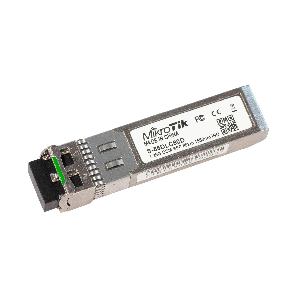 MikroTik S-55DLC80D - 1.25G, SM, 1550nm, 80km SFP Module with Double LC Connector