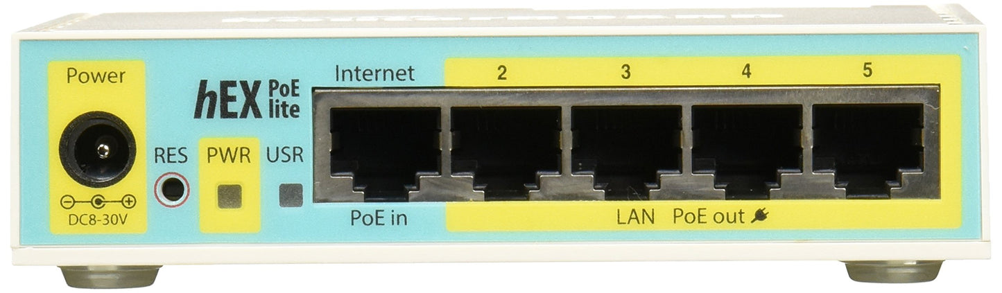 Mikrotik RB750UPr2 hEX PoE lite 5-ports 10/100 Router 64MB USB 3W OSL4