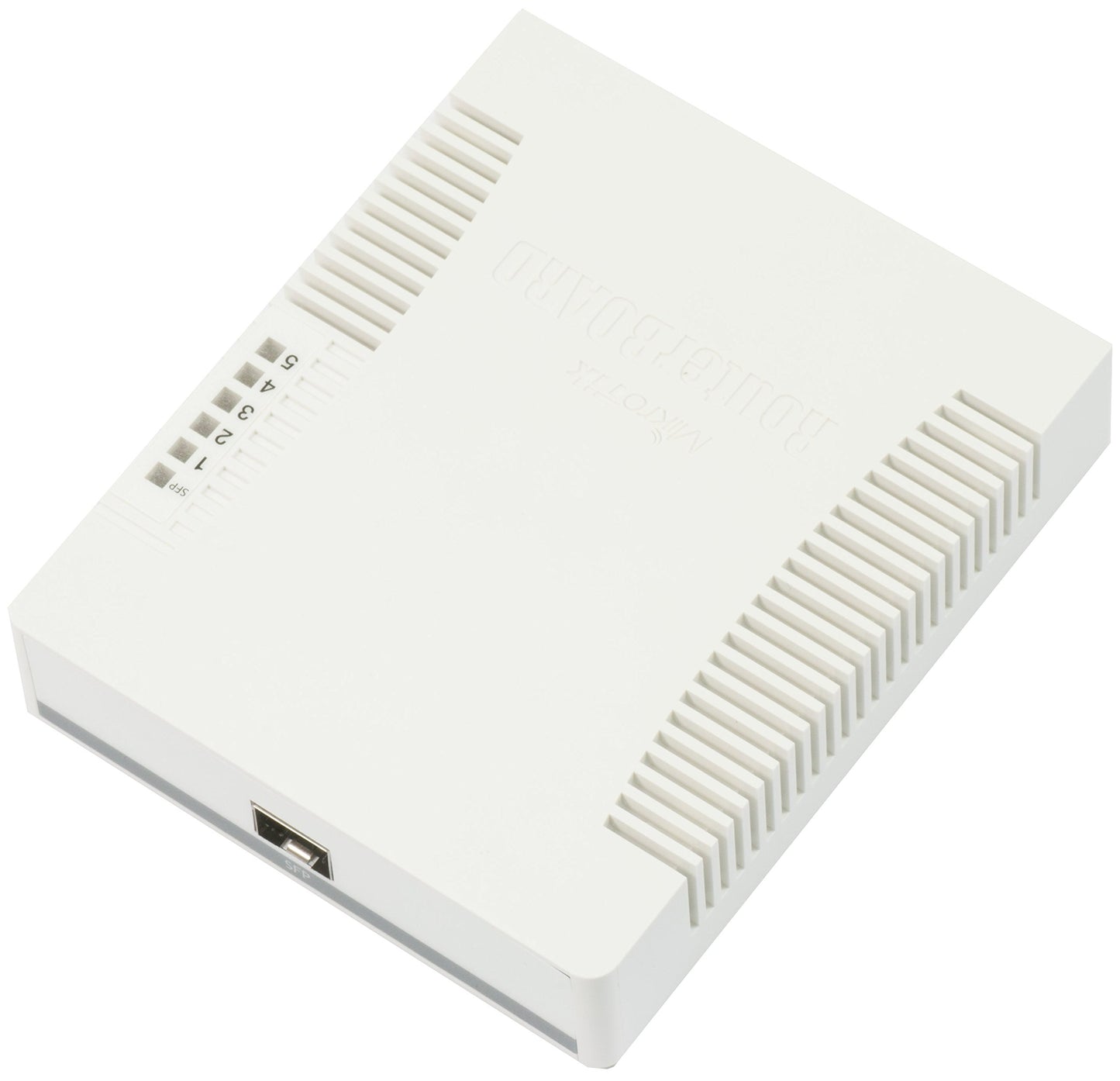 Mikrotik RB260GS (CSS106-5G-1S) small SOHO Switch 5x Gigabit Ethernet, one SFP cage powered by an Atheros Switch Chip, plastic case, SwOS (Original Version)
