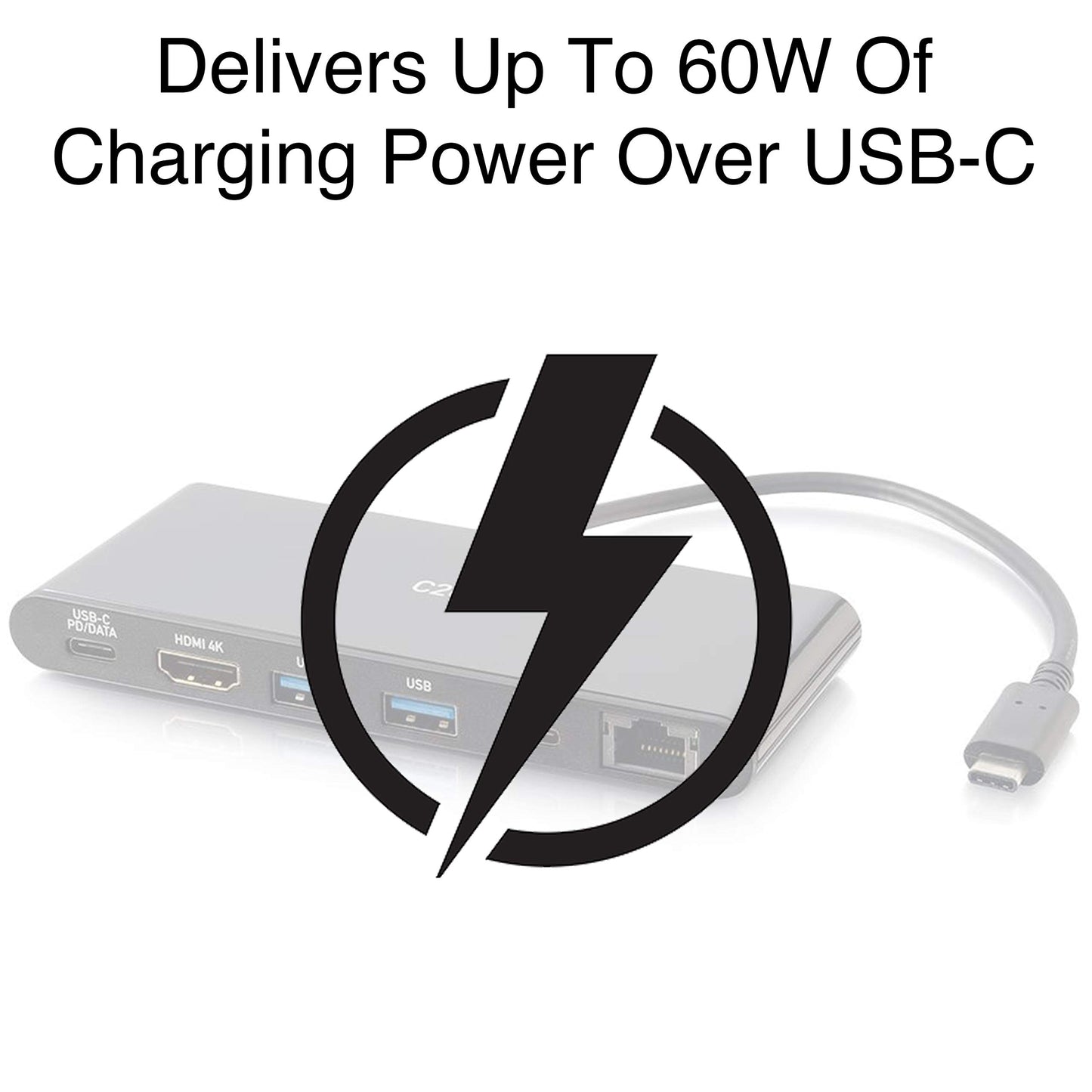 C2G Docking Station, USB C Docking Station, 4K Docking Station, Macbook USB C Hub, USB C Adapter for Macbook Pro & Air - Compatible with USB-C & Thunderbolt 3 Laptops, Black, Cables to Go 28845