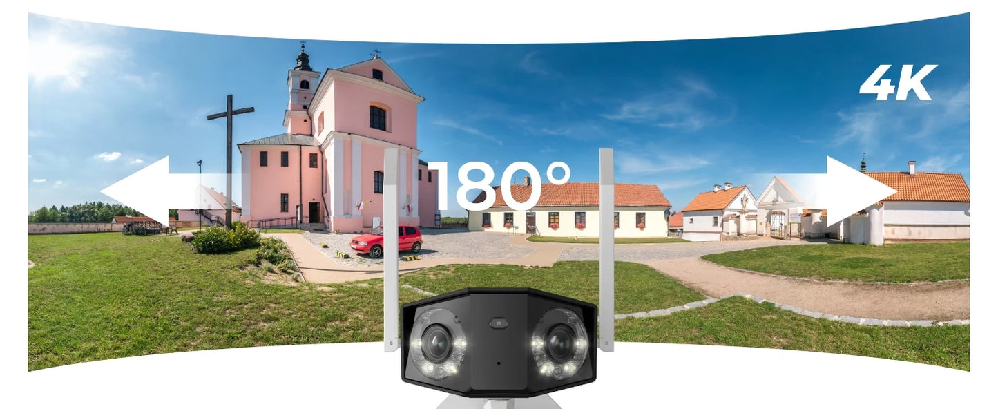 Reolink Duo 2 WiFi Camera 4K Dual Lens Outdoor Security Camera CCTV 8MP IP Cam Smart Detection Home Video Security Protection