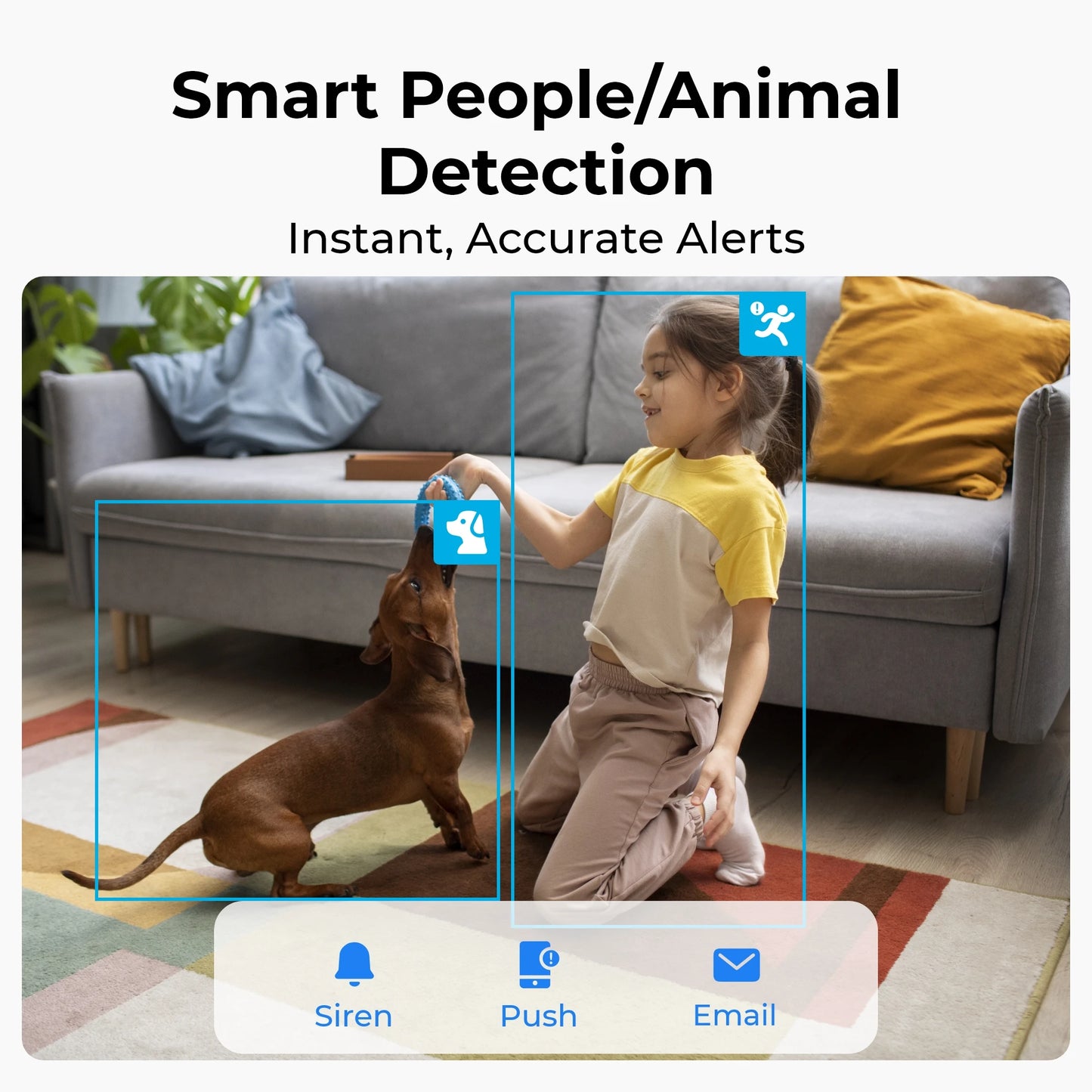 Reolink Indoor IP camera WiFi 3MP Super HD Pan&Tilt 2-Way Audio Motion Detection Smart Home Cam for Baby Nanny E1 Series