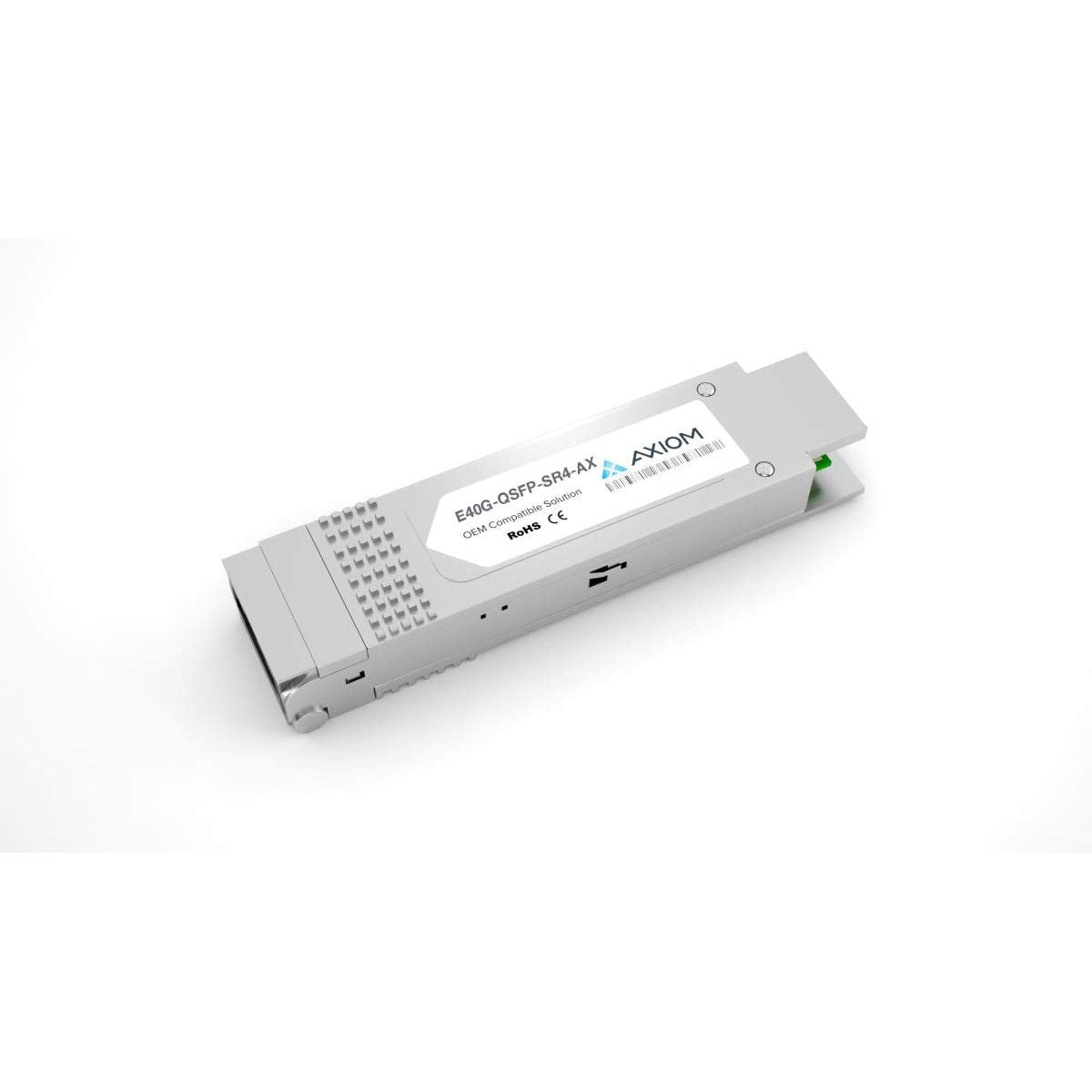 Axiom E40G-QSFP-SR4-AX QSFP+ transceiver Module (Equivalent to: Ruckus E40G-QSFP-SR4) - 40 Gigabit LAN - 40GBASE-SR4 - MPO Multi-Mode - up to 492 ft - 850 nm