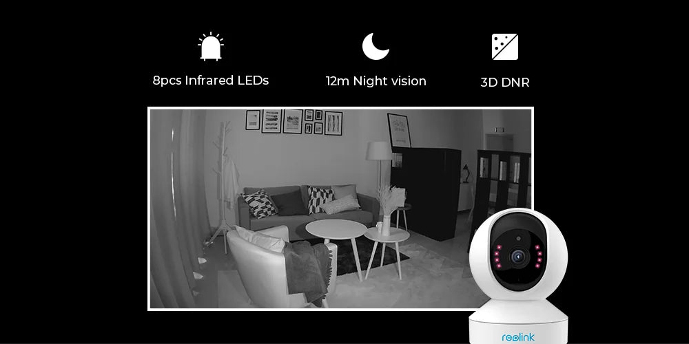 Reolink E1 Pro 4MP HD Pan/Tilt IP Camera Baby Monitor 2.4G/5GHz WiFi Camera human detect Indoor Home Security Video Surveillance