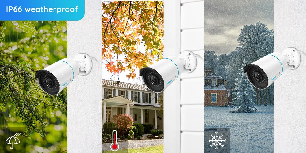 Reolink Smart IP Camera 5MP PoE Outdoor Infrared Night Vision Bullet Camera Featured with Person/Vehicle Detection RLC-510A
