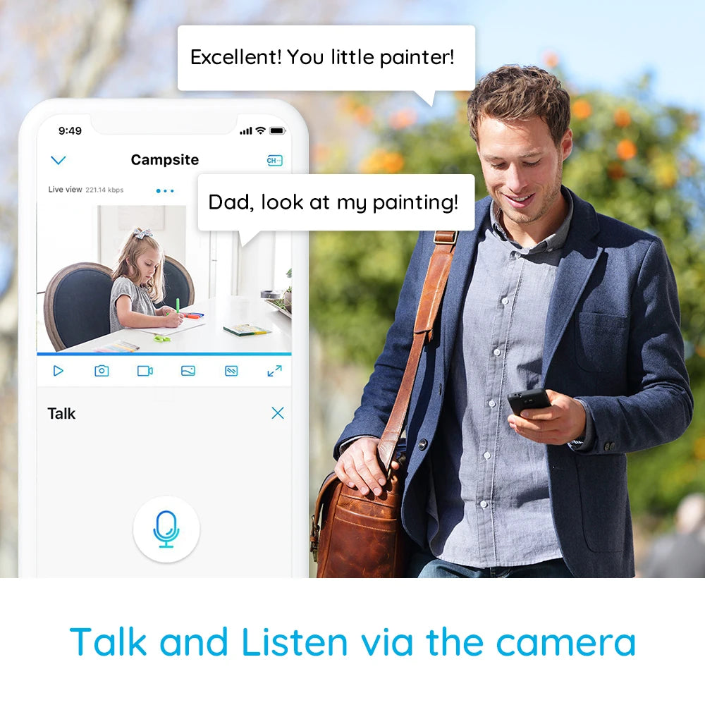 Reolink E1 Pro 4MP HD Pan/Tilt IP Camera Baby Monitor 2.4G/5GHz WiFi Camera human detect Indoor Home Security Video Surveillance