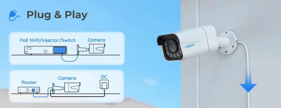 Reolink 4K IP Security Camera 5X Optical Zoom Outdoor Video Surveillance Home Security Protection 8MP PoE CCTV Camera RLC-811A