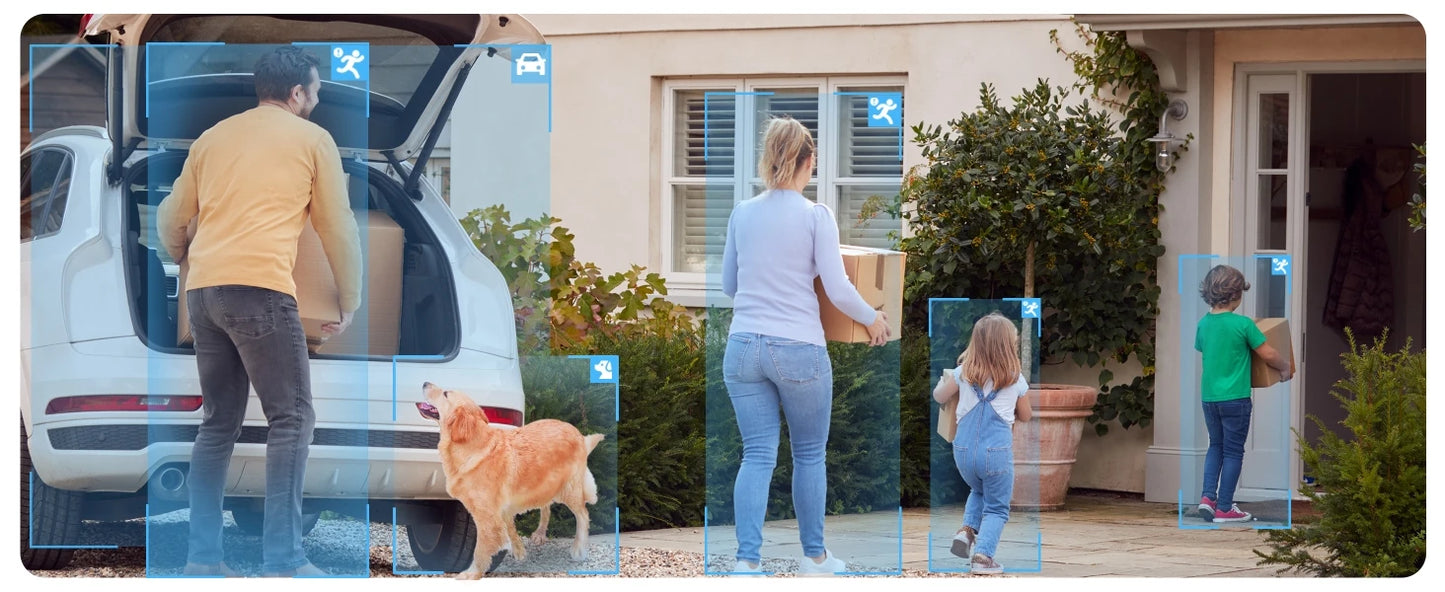Reolink Duo 2 WiFi Camera 4K Dual Lens Outdoor Security Camera CCTV 8MP IP Cam Smart Detection Home Video Security Protection
