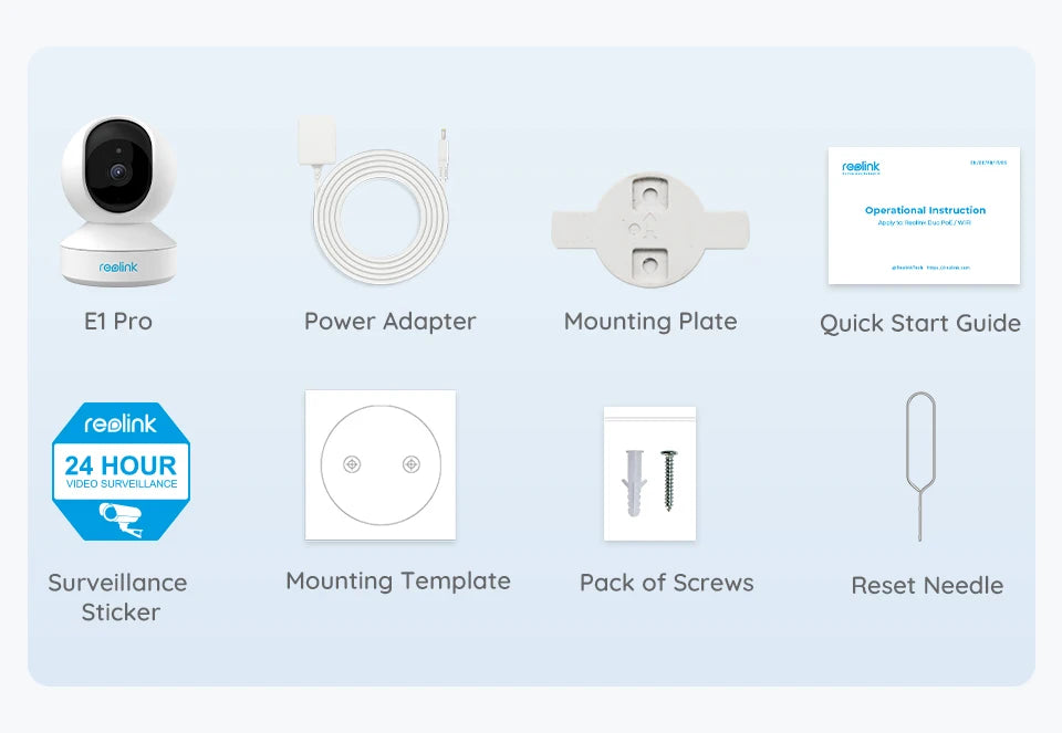 Reolink E1 Pro 4MP HD Pan/Tilt IP Camera Baby Monitor 2.4G/5GHz WiFi Camera human detect Indoor Home Security Video Surveillance
