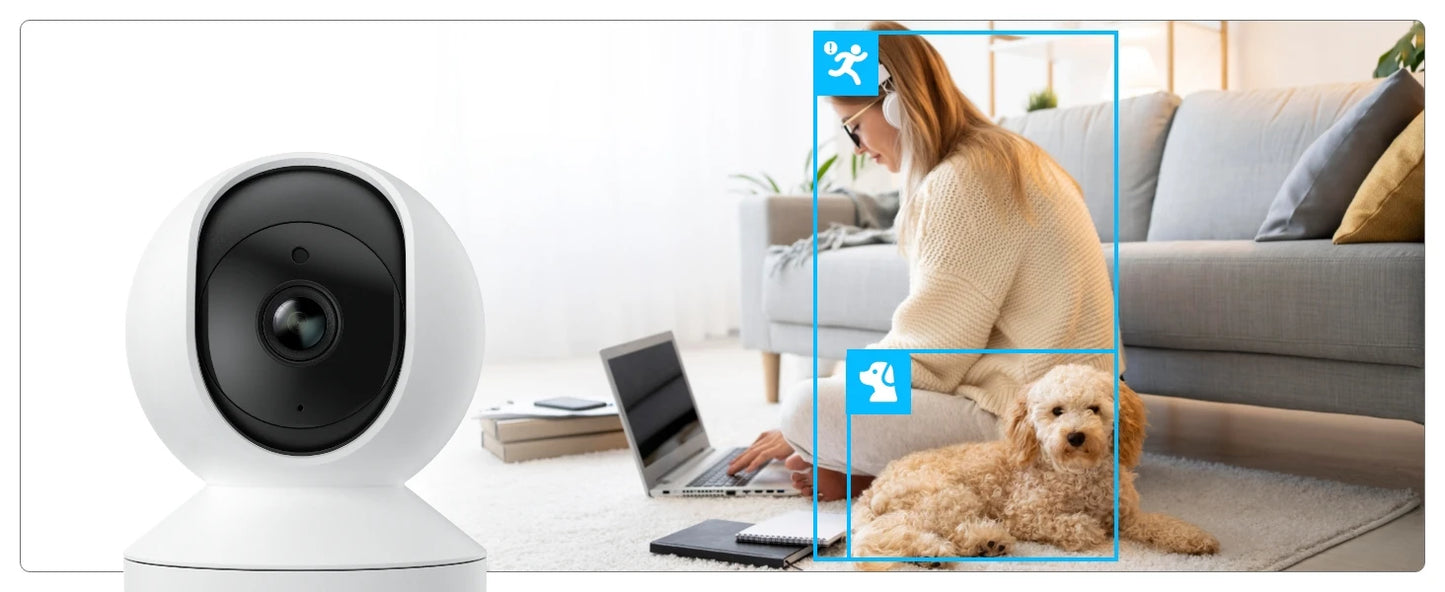 Reolink Indoor IP camera WiFi 3MP Super HD Pan&Tilt 2-Way Audio Motion Detection Smart Home Cam for Baby Nanny E1 Series