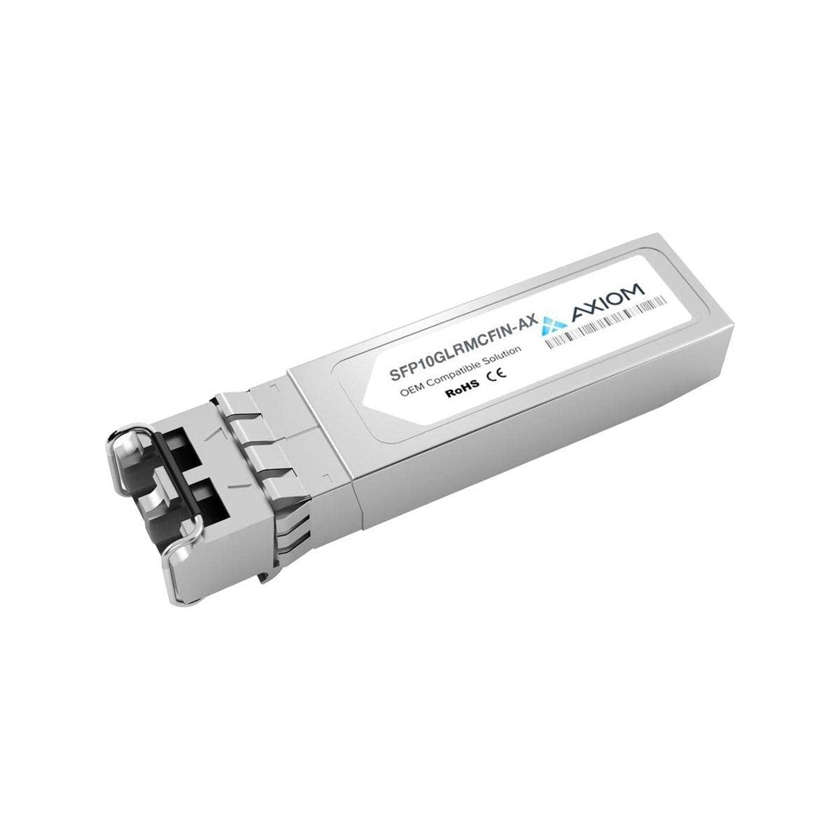 Axiom 10GBASE-LRM SFP+ Transceiver - SFP10GLRMCFIN-AX - for Data Networking, Optical Network - 1 LC 10GBase-LRM Network - Optical Fiber - Single-Mode, Multi-Mode - 10 Gigabit Ethernet - 10GBase-LRM