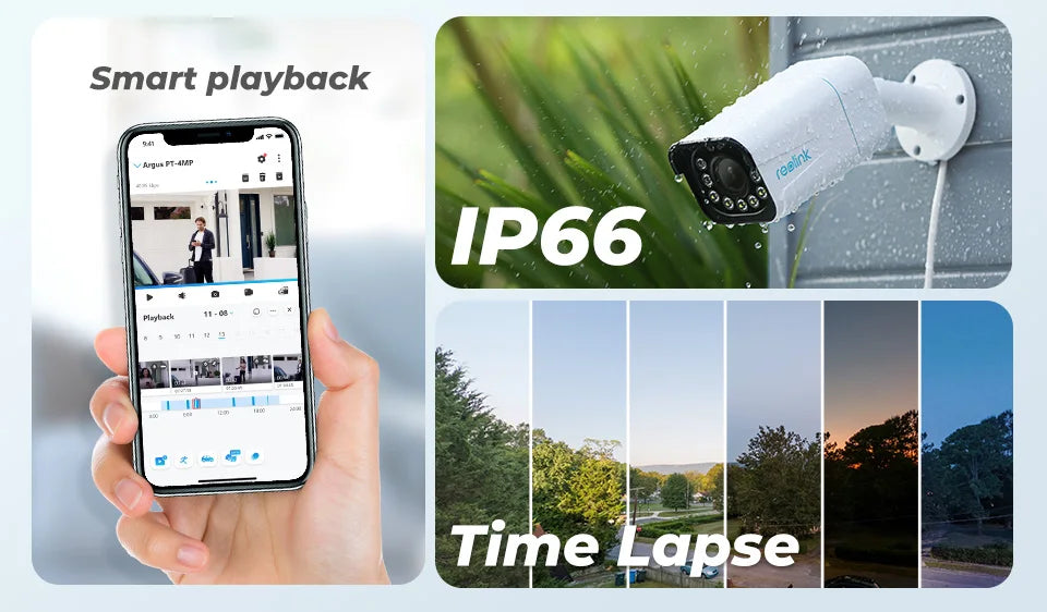 Reolink 4K IP Security Camera 5X Optical Zoom Outdoor Video Surveillance Home Security Protection 8MP PoE CCTV Camera RLC-811A