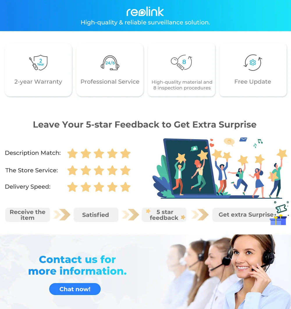 Reolink Indoor IP camera WiFi 3MP Super HD Pan&Tilt 2-Way Audio Motion Detection Smart Home Cam for Baby Nanny E1 Series