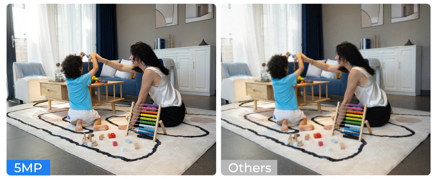 Reolink 5MP Baby Monitor Pan/Tilt WiFi Camera 2.4G/5G 5MP HD WiFi Video wireless Camera Indoor Home Security IP Camera E Series