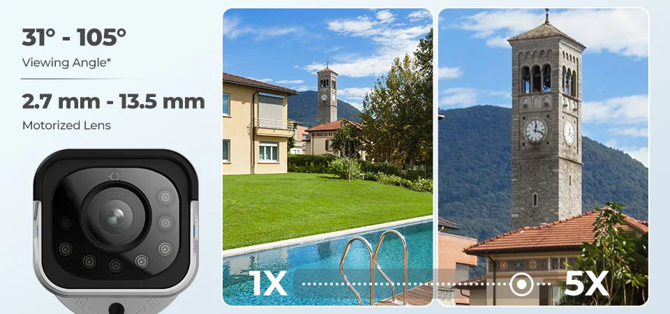 Reolink 4K IP Security Camera 5X Optical Zoom Outdoor Video Surveillance Home Security Protection 8MP PoE CCTV Camera RLC-811A