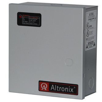 Access Control Power Supply Charger, 2 PTC Class 2 Outputs, 12/24VDC @ 1A, 115VAC, BC100 Enclosure