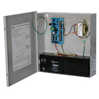 Access Control Power Supply Charger, 2 PTC Class 2 Outputs, 12/24VDC @ 1.75A, 115VAC, BC300 Enclosure