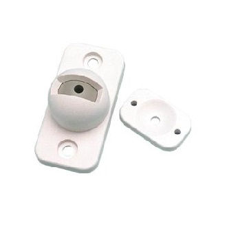 Swiveling B335-3 low-profile mount - Swiveling, low-profile, plastic mount for wall mounting. The vertical swivel range is +10 to -20 degrees, while the horizontal swivel range is +/-25 degrees.
