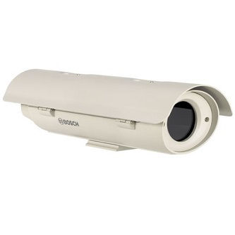 Outdoor housing for (120 VAC / 12 VDC) camera, 120 VAC power supply; blower; feed-through cabling