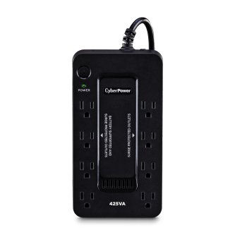 425VA/260W, Standby UPS, Compact, 120V, (8) NEMA 5-15R Outlets, 5Ft Cord, 3-Yr Warranty