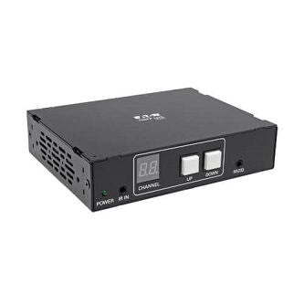 DVI/HDMI over IP Extender Receiver over Cat5/Cat6, RS-232 Serial and IR Control, 1080p 60 Hz, 328 ft (100 m), TAA
