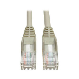 Cat5e 350 MHz Snagless Molded (UTP) Ethernet Cable (RJ45 M/M), PoE - Gray, 10 ft. (3.05 m)