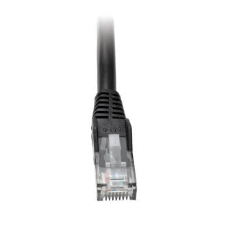 Cat6 Gigabit Snagless Molded (UTP) Ethernet Cable (RJ45 M/M), PoE, Black, 2 ft. (0.61 m)