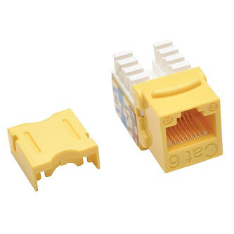 Tripp Lite Yellow CAT5/6 KEYSTONE JACK