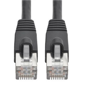 Cat6a 10G Snagless Shielded STP Ethernet Cable (RJ45 M/M), PoE, Black, 6 ft. (1.83 m)